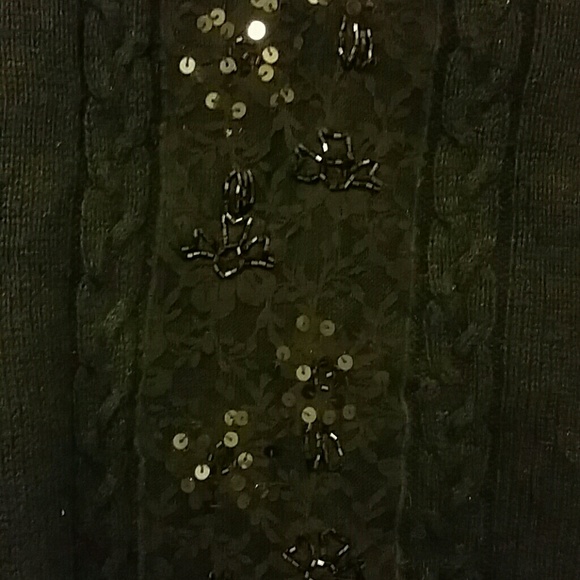 Sequin lace detail sweater - Picture 2 of 2