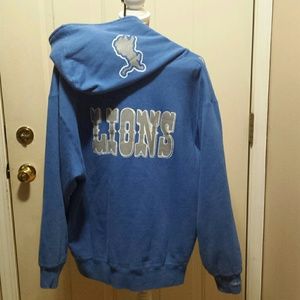 Detroit Lions football zip hoodie
