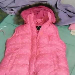 Girl's vest pink polka dots brand new never worn.