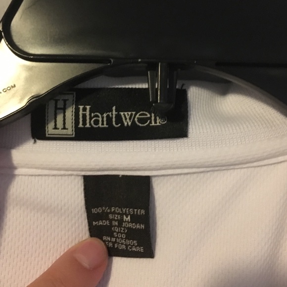 Men's white polo size medium