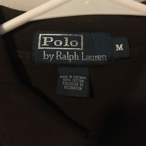 Men's size medium brown polo