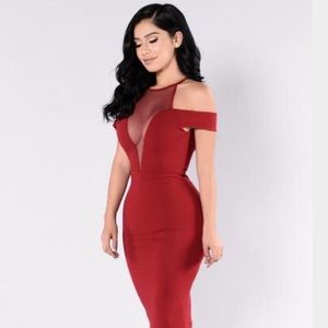 Bring Back The Memories Dress - Burgundy