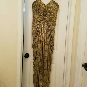 Golden Dress by Adrienne Papell