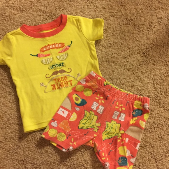 taco pajamas baby