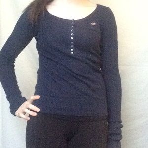 Hollister Knitted Henley Top
