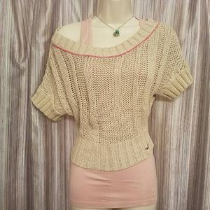 🕊HOLLISTER Knit cropped off the shoulder sweater