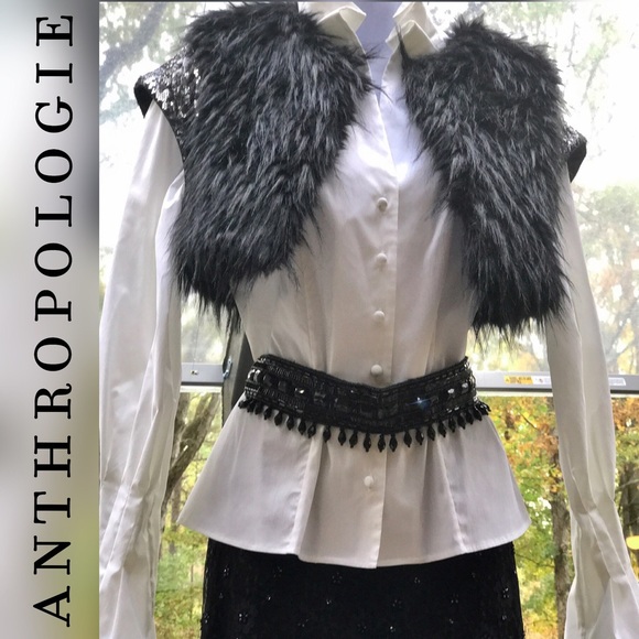 Anthropologie Accessories - NWT Anthropologie Women's Black Beaded Briar Belt