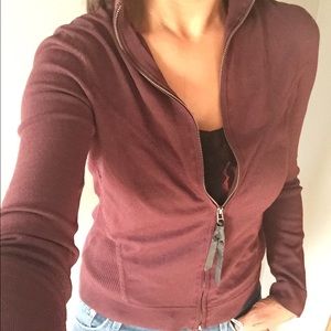 Express super stretchy zip top jacket