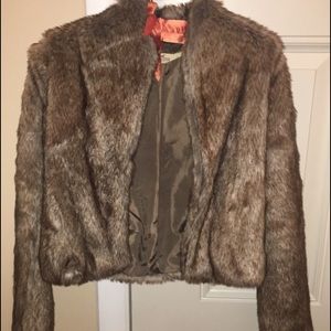 Faux fur jacket