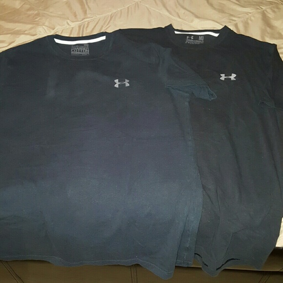 Two Men's Under Armor Shirts