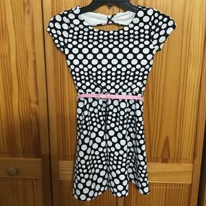 Girls size 7 polka dot dress