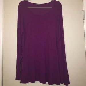 Daisy Fuentes Purple Long Sleeve Top