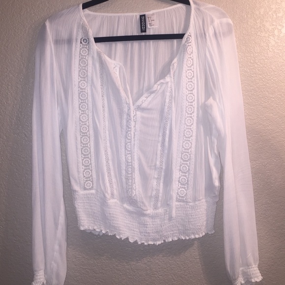 White Detailed Blouse
