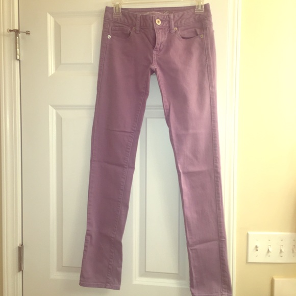 american eagle purple jeans