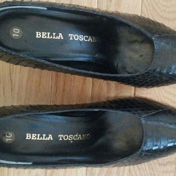 Vintage Bella Toscaro genuine snake skin pumps - Picture 4 of 4
