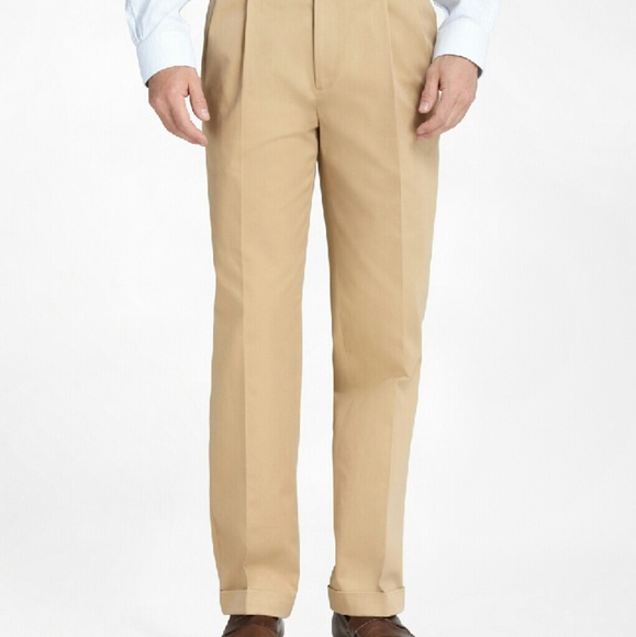Brooks Brothers 100% wool men's khaki slacks - Picture 1 of 2