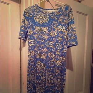 LuLaRoe Julia Med EUC