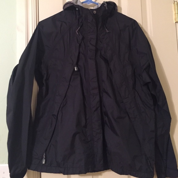 The North Face Jackets & Blazers - North Face black Hyvent rain jacket with hood.