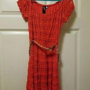 Coral dress