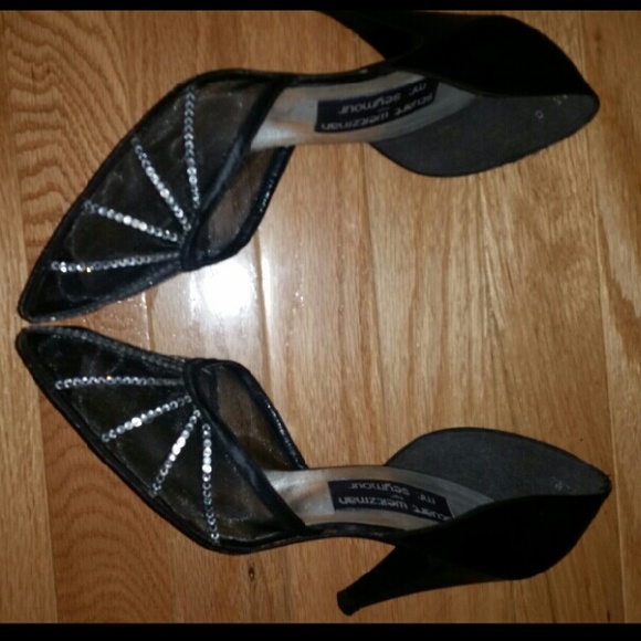 Vintage Stuart Weitzman Rhinestone Mesh Toe Pumps - Picture 4 of 4