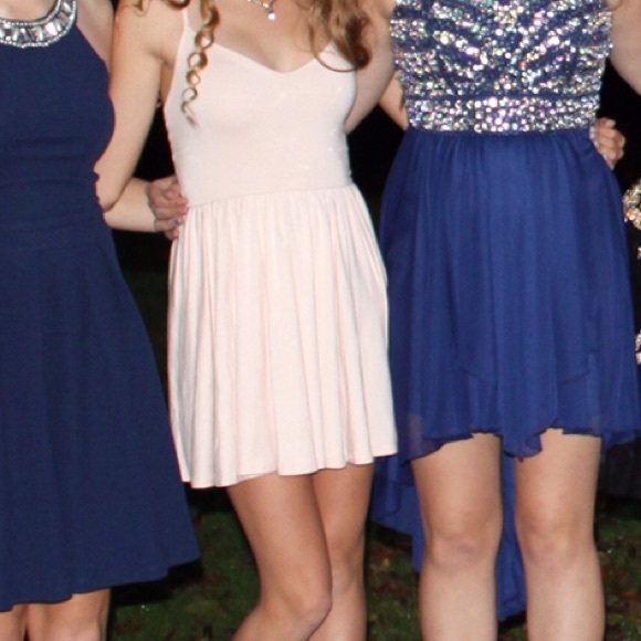 Pink Rachel Pally Dress Lace Up Back - Picture 3 of 4