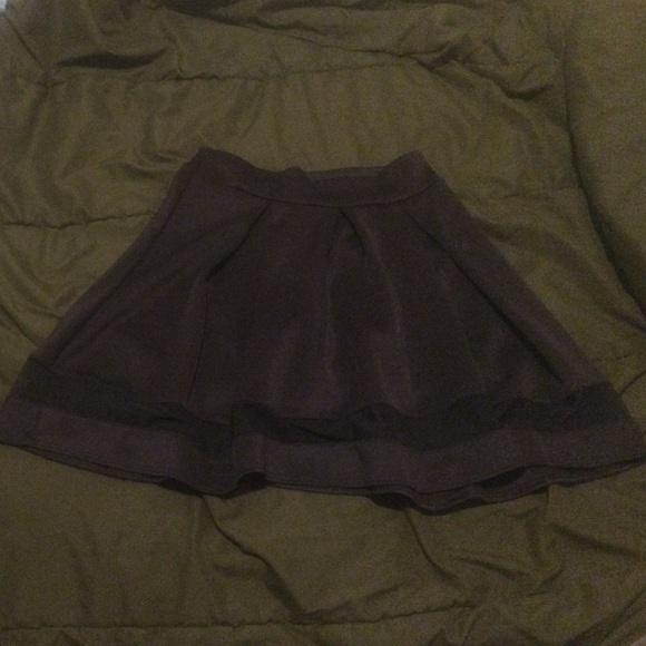 Black skirt with sheer panel - Picture 1 of 2