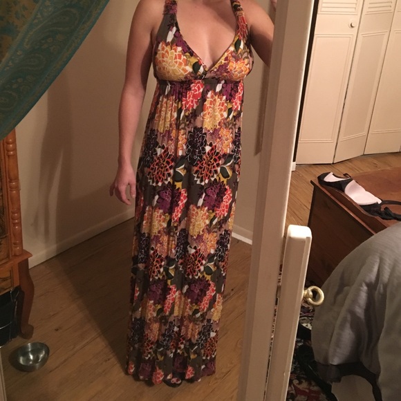 Full length floral dress