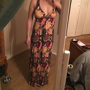 Full length floral dress
