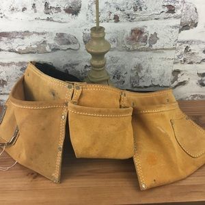 5 pocket leather tool belt