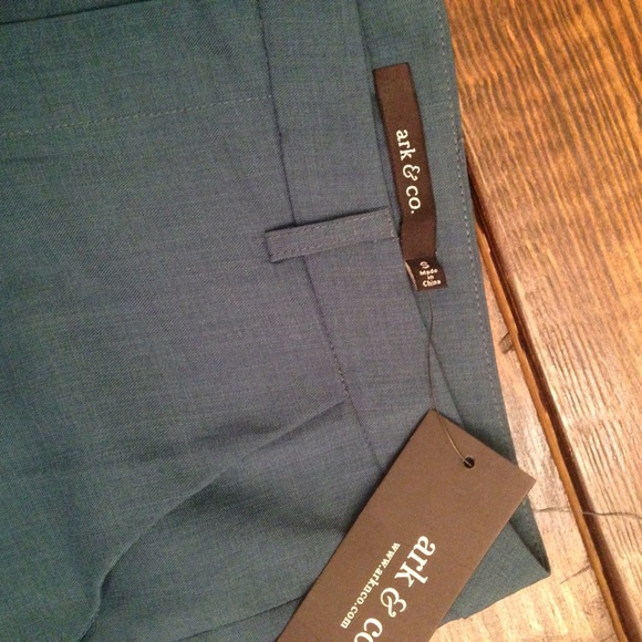 New Ark & Co teal wide leg trouser pants S - Picture 13 of 13