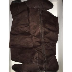 Brown Suede Boots