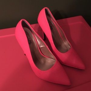 Heels😍 neon pink