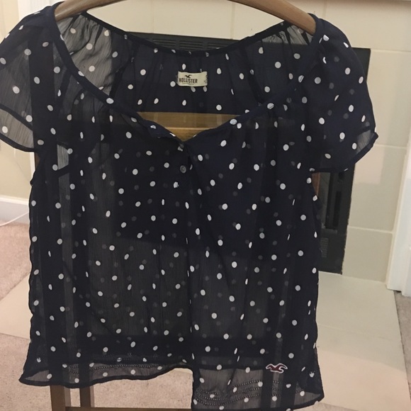 ‼️FINAL MARKDOWN ‼️Hollister sheer blouse