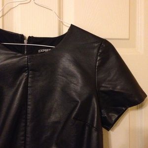 Black leather top LAST CHANCE