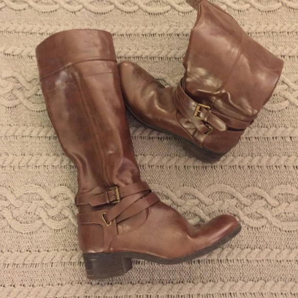 Tall brown boots