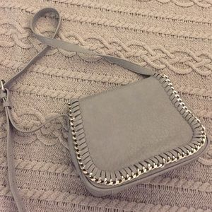 Grey cross body bag