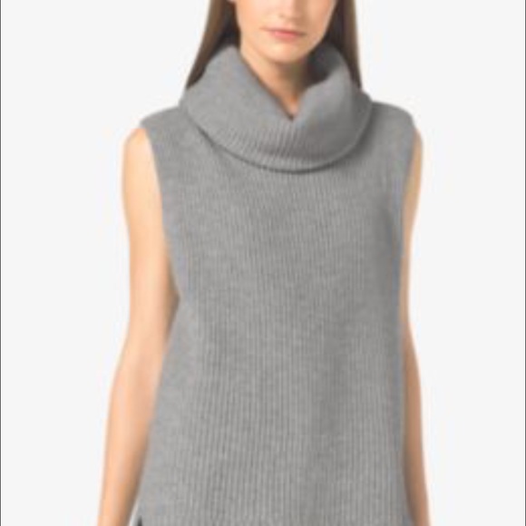 MICHAEL Michael Kors Sweaters - NWT MK MERINO WOOL & CASHMERE SLEEVELESS SWEATER