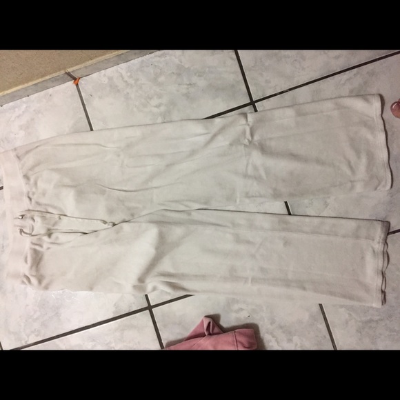 White Velour Juicy Couture Sweatpants SZ S