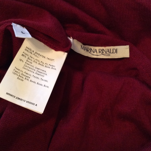 Marina Rinaldi Cashmere/Silk Off The Shoulder - Picture 2 of 4