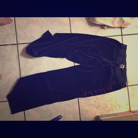 NAVY Velour Juicy Couture Sweatpants SZ M.