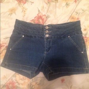 Blue jean shorts