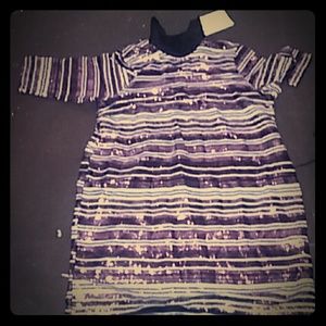 Sequin t-shirt dress