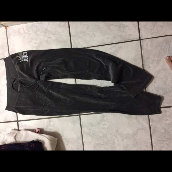 Dark grey/black Juicy Couture velour Sweatpants