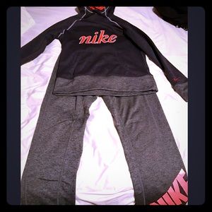 Nike sweatpants and hoodie
