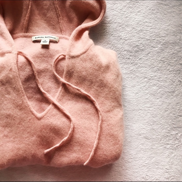 Banana Republic Sweaters - Banana Republic Pink Sweater with Hood
