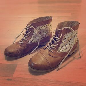 Brown booties