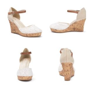 NIB Sz 10 Apt. 9 Womens Lace Platform Wedge Sandal