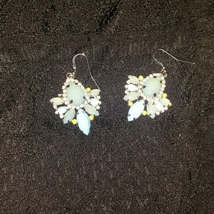 !!SALE!!blue and green statement earings