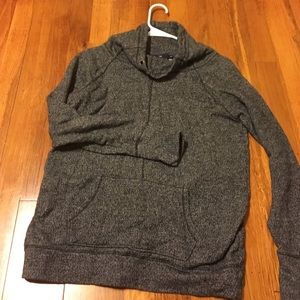 Heather gray cowl neck sweater