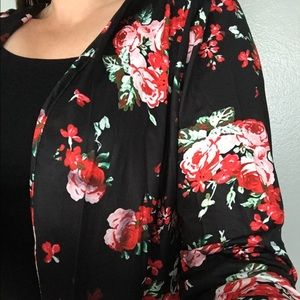Floral Printed Cardigan